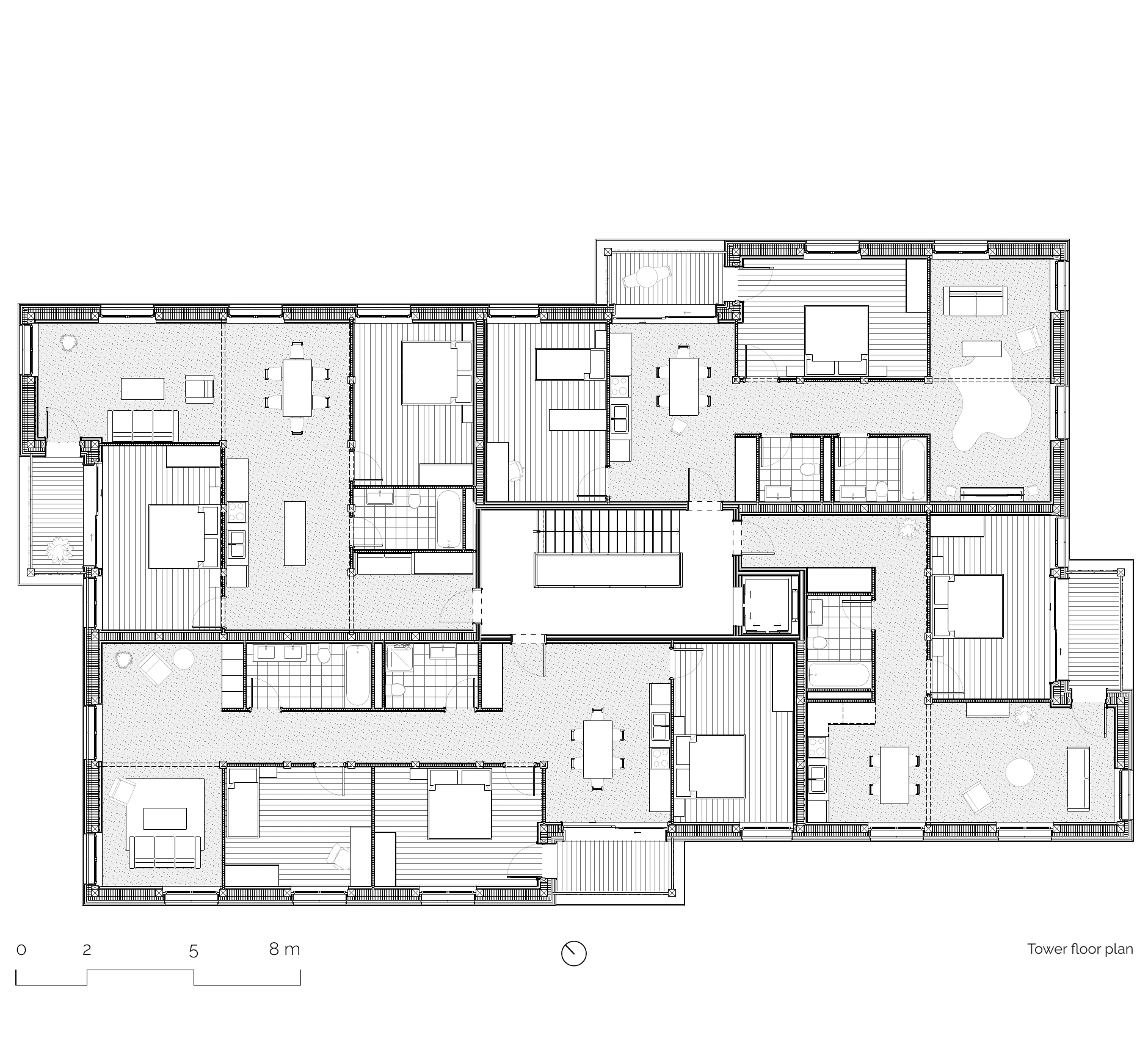 Typical tower floor plan