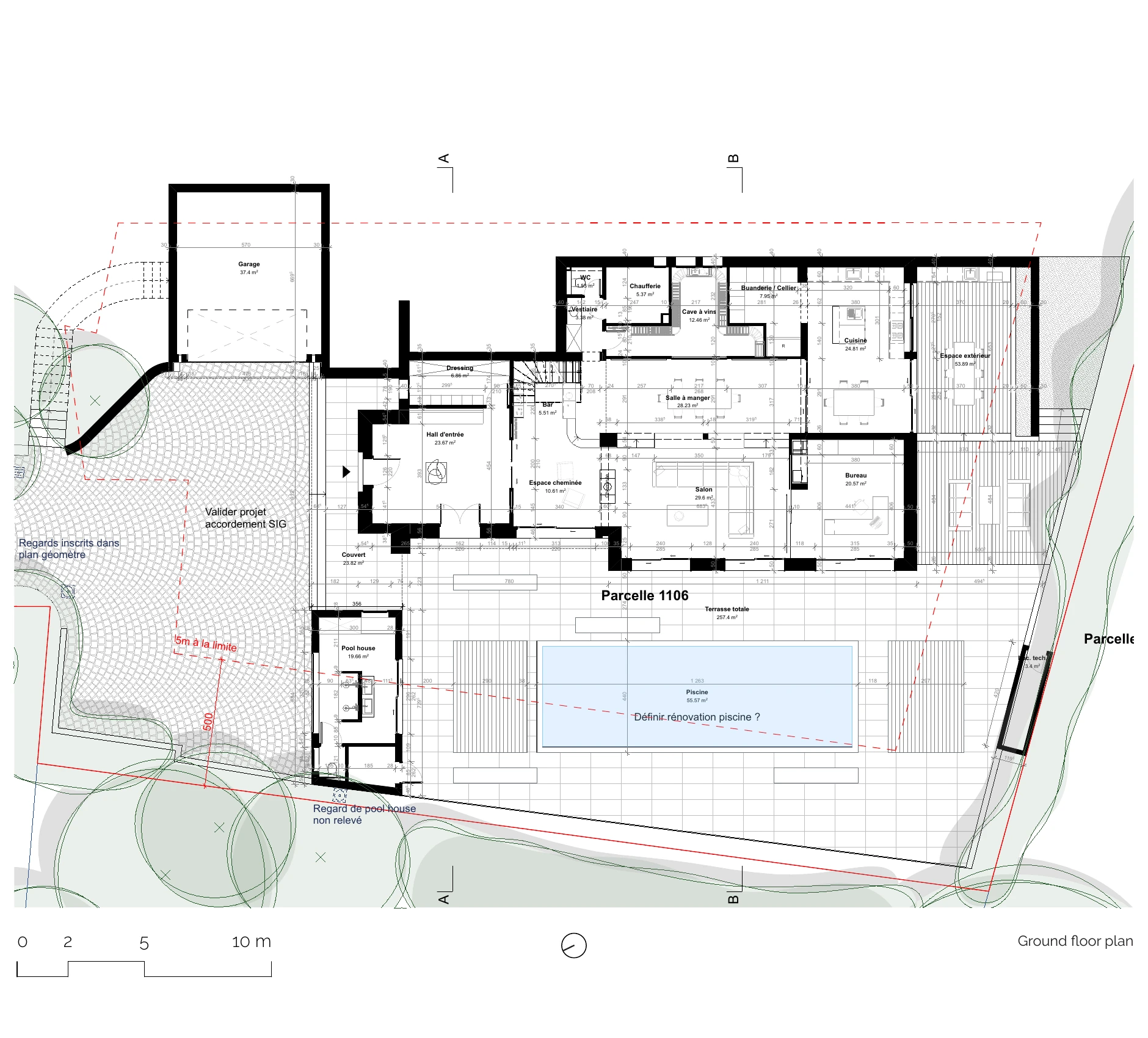 Ground floor plan · Favre+Guth